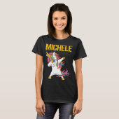 Happy Unicorn - Michele Name T-Shirt (Vorne ganz)