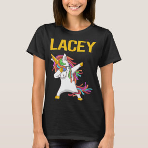 Happy Unicorn - Name Lacey T-Shirt