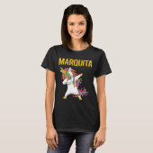 Happy Unicorn - Name Marquita T-Shirt (Vorne ganz)