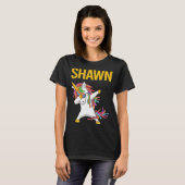 Happy Unicorn - Name Shawn T-Shirt (Vorne ganz)