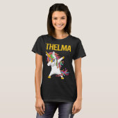 Happy Unicorn - Name Thelma T-Shirt (Vorne ganz)