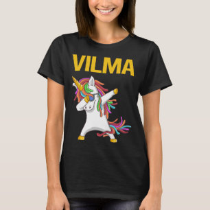 Happy Unicorn - Name Vilma T-Shirt