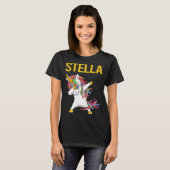 Happy Unicorn - Stella Name T-Shirt (Vorne ganz)