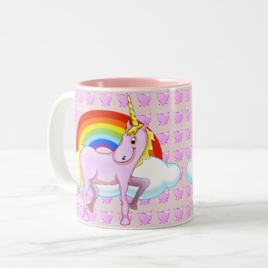 Happy Unicorn Tasse (Vorderseite Links)
