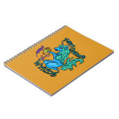 Happy Unicorn Writing Spiral Notebook Notizblock (Linke Seite)