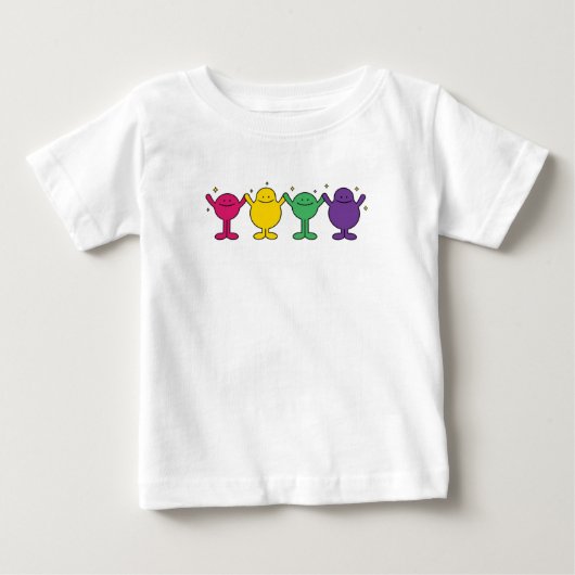 Happy Unity Characters Baby T-shirt (Vorderseite)