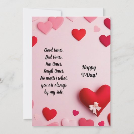 Happy V-Day Feiertagskarte (Vorderseite)