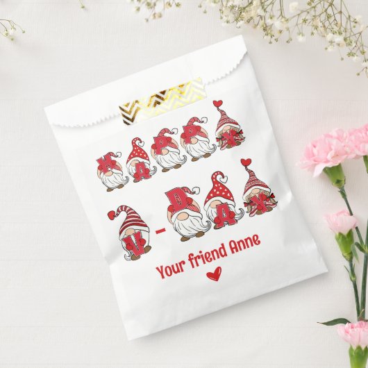 Happy V - Day Gnome Lettering Geschenktütchen (Versiegelt)