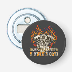 Happy V-Twin’s Day, Anti Valentine, Chopper Lovers Flaschenöffner