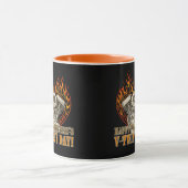 Happy V-Twin’s Day, Anti Valentine, Chopper Lovers Tasse (Zentrum)