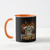 Happy V-Twin’s Day, Anti Valentine, Chopper Lovers Tasse (Links)