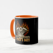 Happy V-Twin’s Day, Anti Valentine, Chopper Lovers Tasse (Vorderseite Links)