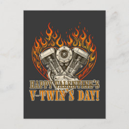 Happy V-Twin’s Day for Chopper Lovers Feiertagspostkarte