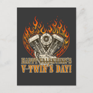 Happy V-Twin’s Day for Chopper Lovers Feiertagspostkarte