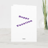 Happy Vacation Card Seven Lugano - The Restaurant Karte (Rückseite)