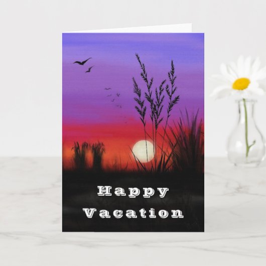 Happy Vacation Card Seven Lugano - The Restaurant Karte (Kleine Pflanze)