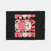 Happy-Valentin-s-day Fleecedecke (Vorderseite (Horizontal))