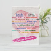 Happy Valentine - 1 Korinther 13 (Stehend Vorderseite)