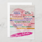 Happy Valentine - 1 Korinther 13 (Vorne/Hinten)