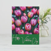 Happy Valentine 2 Feiertagskarte (Stehend Vorderseite)