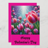 Happy Valentine 4 Feiertagskarte (Vorne/Hinten)