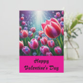 Happy Valentine 4 Feiertagskarte (Stehend Vorderseite)