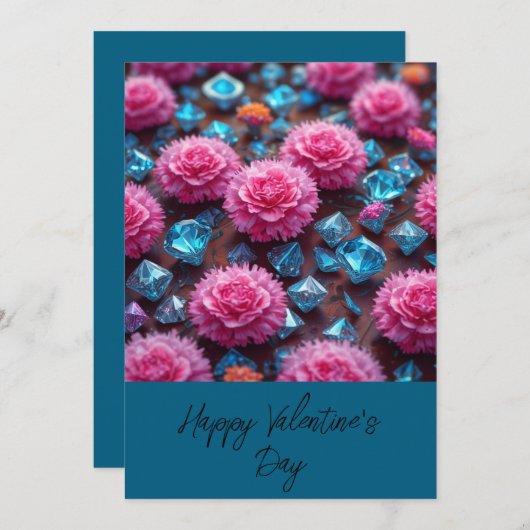 Happy Valentine 4 Feiertagskarte (Vorne/Hinten)