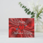 Happy Valentine&apos Day Feiertagspostkarte (Stehend Vorderseite)