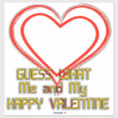 Happy Valentine Aufkleber (Blatt)