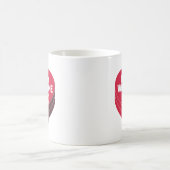 Happy Valentine, Box of Chocs & Furry Silhouette Kaffeetasse (Mittel)