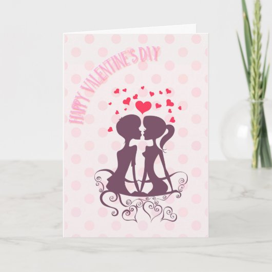 Happy Valentine Card Feiertagskarte (Vorderseite)