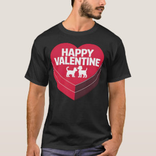 Happy Valentine, Chocolates & Furry Friends Tshirt
