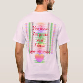 Happy Valentine Colorful Spirals T - Shirt (Rückseite)