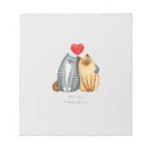 Happy Valentine Day 2023 st valentine 14 Februar Notizblock (Vorderseite)