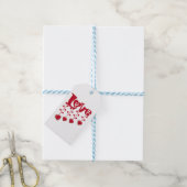 HAPPY VALENTINE DAY 2024 LIEBE ROTES HERZ GESCHENKANHÄNGER (Mit Garn)