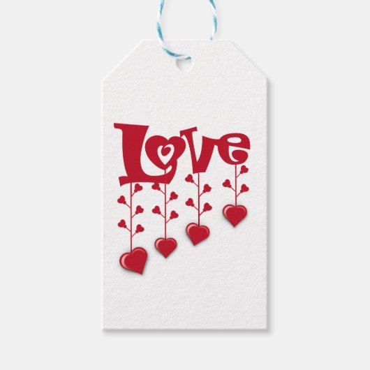 HAPPY VALENTINE DAY 2024 LIEBE ROTES HERZ GESCHENKANHÄNGER (Vorderseite)