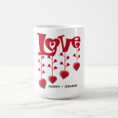 HAPPY VALENTINE DAY 2024 LIEBE ROTES HERZ KAFFEETASSE (Mittel)