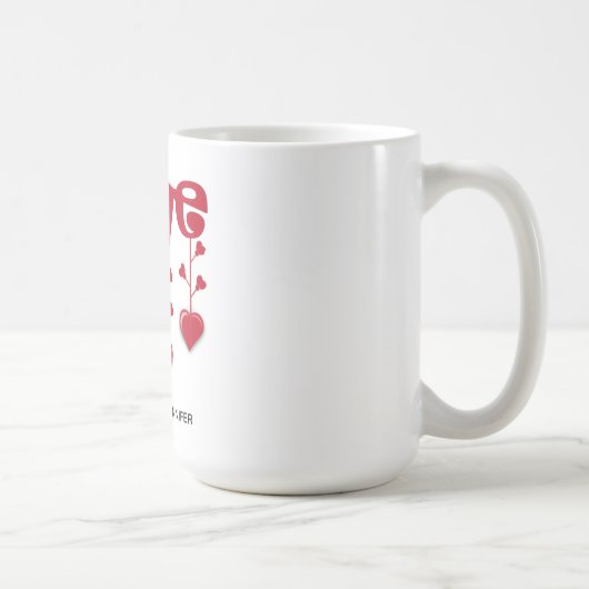 HAPPY VALENTINE DAY 2024 LIEBE ROTES HERZ KAFFEETASSE (Rechts)