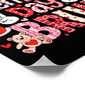 Happy Valentine Day Bruh Heart Love Valentine Boys Poster (Ecke)