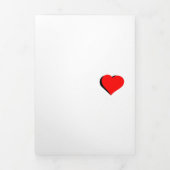 Happy Valentine Day Dreifach Gefaltete Einladung (Cover)