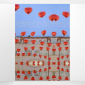 Happy Valentine Day Dreifach Gefaltete Einladung (Innenseite Mitte)