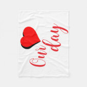 Happy Valentine Day Fleecedecke (Vorderseite)