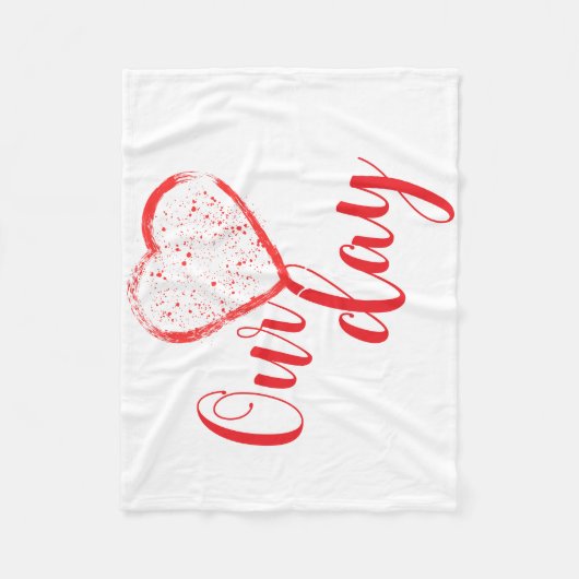 Happy Valentine Day Fleecedecke (Vorderseite)