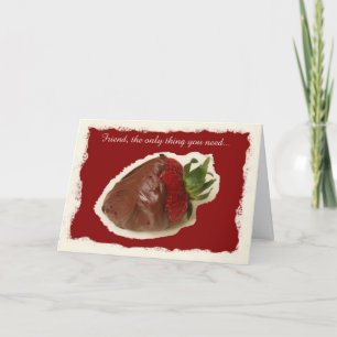 Happy Valentine Day Friend Es geht um Schokolade Feiertagskarte