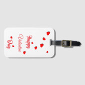 Happy Valentine Day  Gepäckanhänger (Vorderseite (Horizontal))