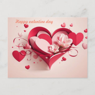 Happy valentine Day-Geschenkkarte Postkarte