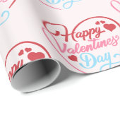 Happy Valentine Day Geschenkpapier (Rolleneckpunkt)