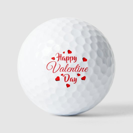 Happy Valentine Day  Golfball (Vorderseite)