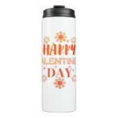 Happy Valentine Day Liebe Design Thermosbecher (Vorderseite)
