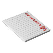 Happy Valentine Day Notepad Notizblock (angewinkelt)